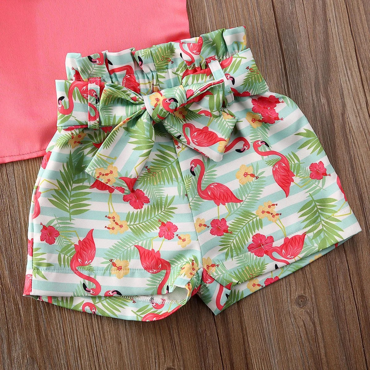 2020 Летние шифоновые топы с воротником в виде листьев лотоса для новорожденных