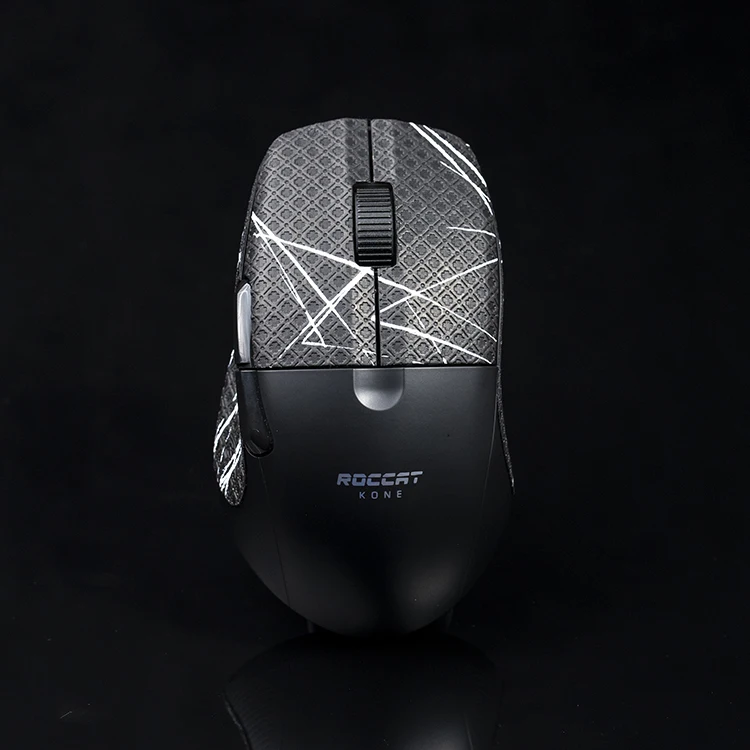 BTL-empu&ntilde;aduras adhesivas antideslizantes para patines, accesorio hecho a mano para sudar, rat&oacute;n, piel de lagarto, para ROCCAT Kone Pro Air, sin rat&oacute;n, personalizado-0
