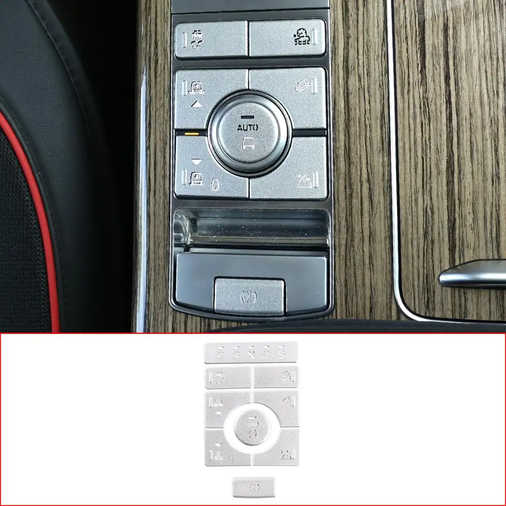 For Land Rover Range Rover Vogue 18-20 Car styling Aluminum Alloy Center Console Mode Adjustment Button Sequins Car Accessories