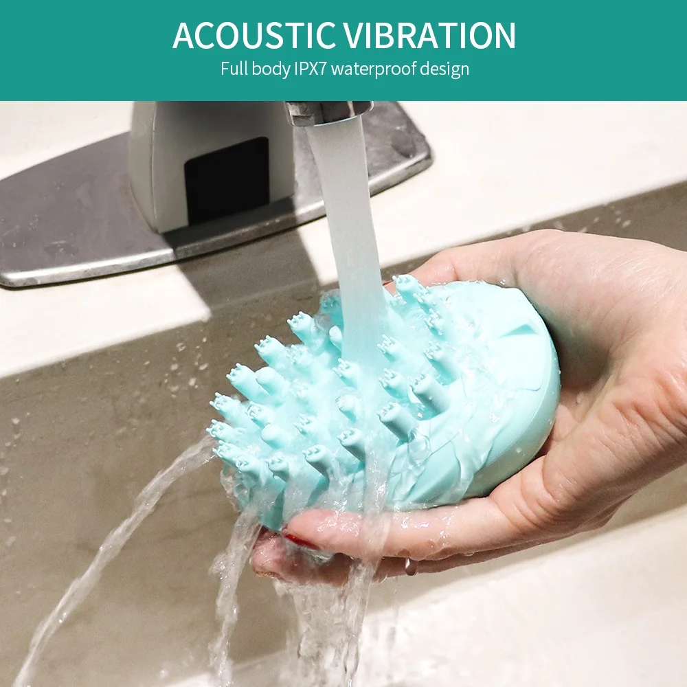 2 in 1 Electric Hair Massager Comb Gentle Touch Deep Cleaning Brush Head Washing Machine Anti Loss For Wet Dry | Красота и здоровье
