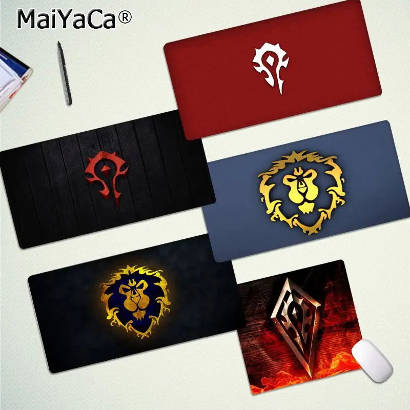 Прочный резиновый коврик для мыши MaiYaCa WOW Dragon game большой игровой с версией