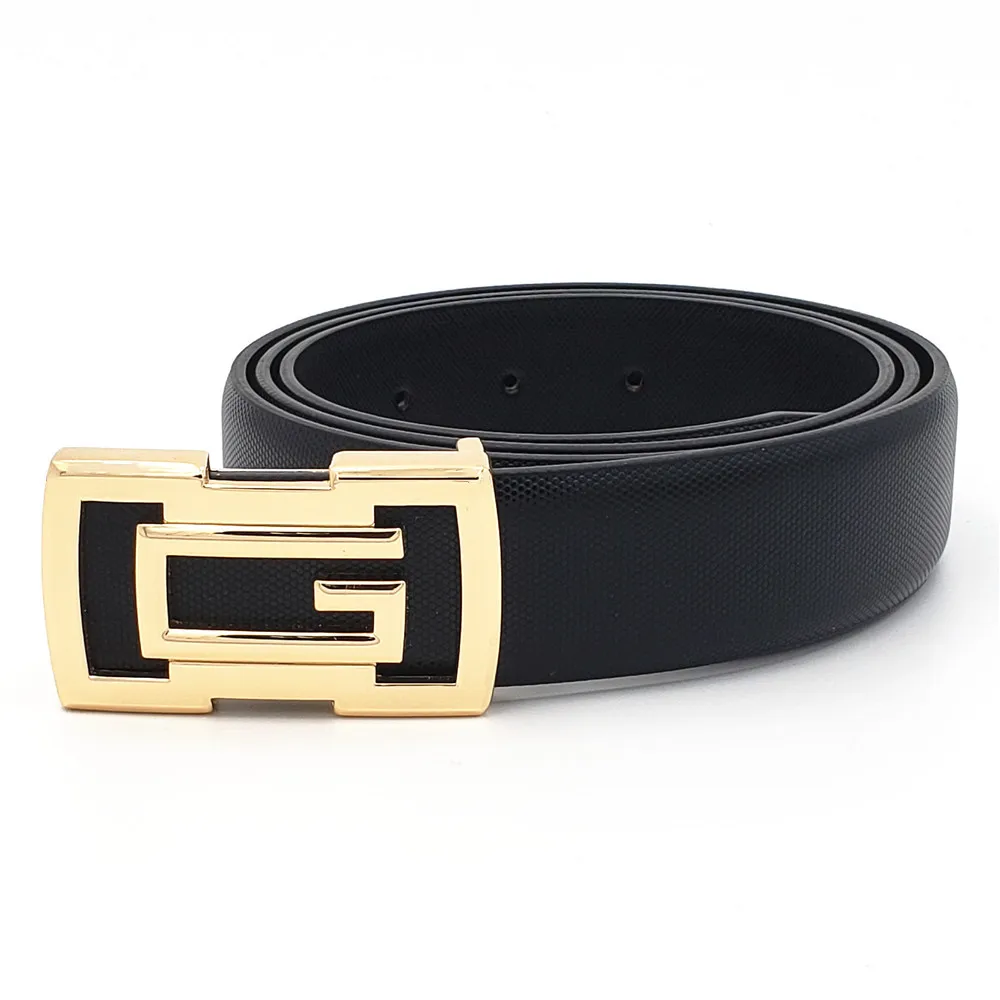 Men G Belt Luxury Designer Belts High Quality Male Genuine Leather Waist Strap Famous Brand Gold Buckle Jeans Gift | Аксессуары для