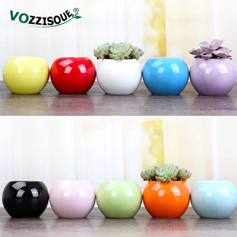 Nordic Style Ceramic Small Flower Pot Plant Succulent for Planters Succulents Decorative Cute Mini Cactus Pots | Дом и сад