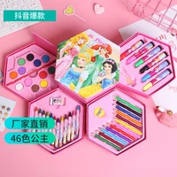 disney frozen mickey princess childrens painting set watercolor pen combination boys and girls birthday gift school supplies