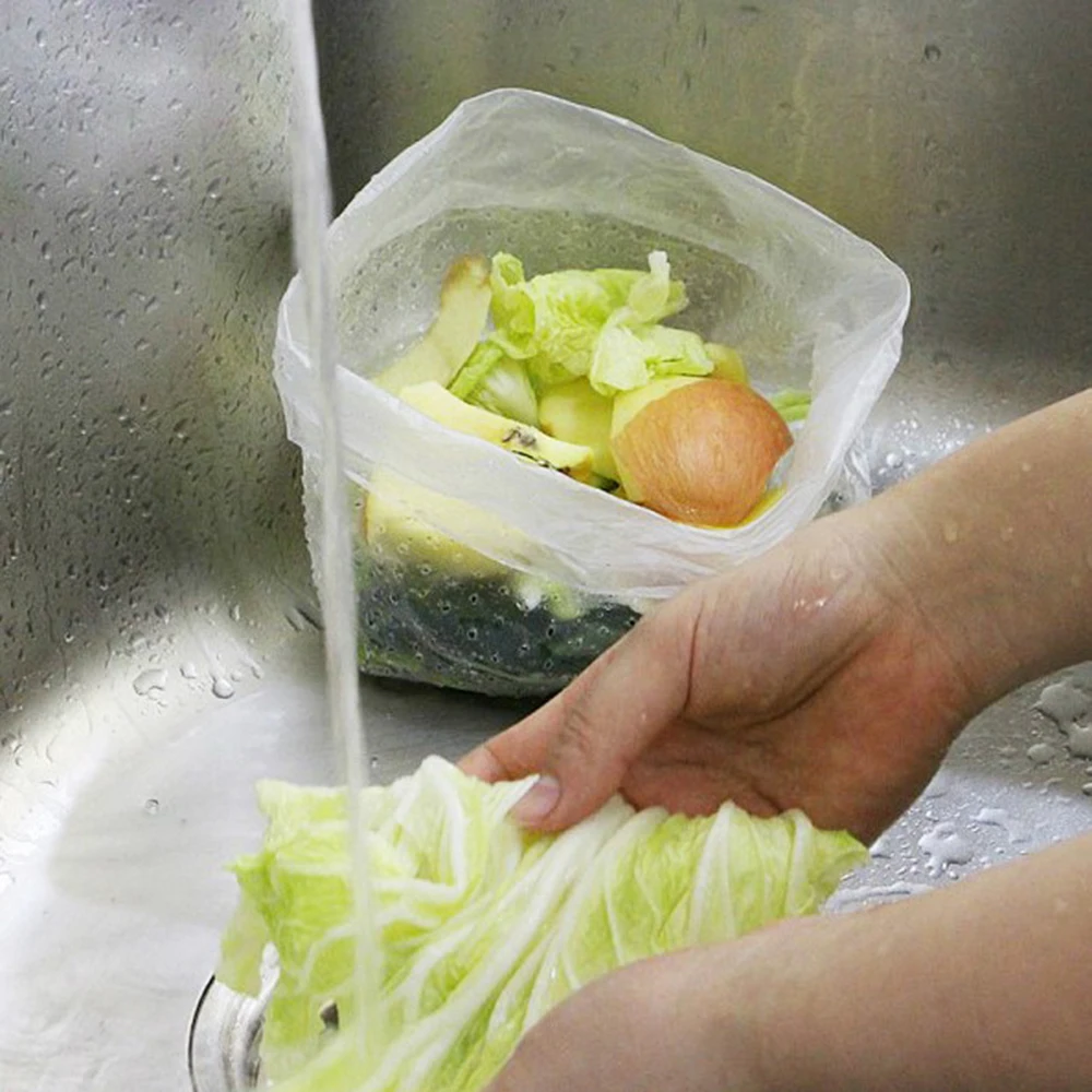 30 шт самостоящиеся мешки для мусора ситечко кухонной раковины фильтр сливное