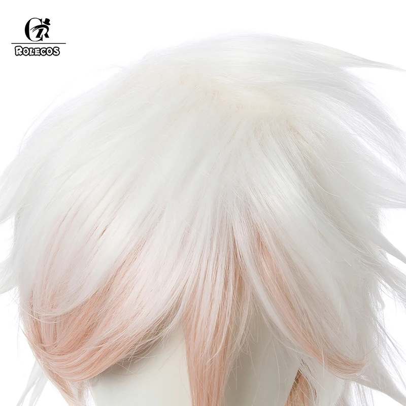 Парик для косплея ROLECOS Komaeda Nagito из аниме данганронпа термостойкие синтетические