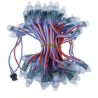 JFBL Горячая 50 шт. и формирующая листы для кровли 4 м6,5 метр DC5V WS2811 полный Цвет светодиодный пиксель светильник Модуль 12 мм 15 см провода IP68 Водонепроницаемый RGB светодиодный цифровой светодиодный струны