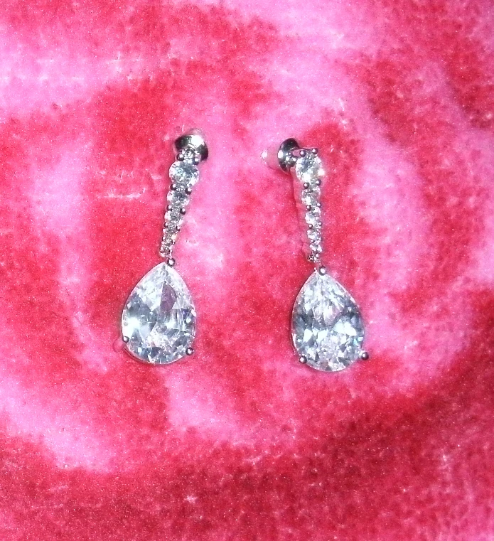 Женские серьги-капельки FEEHOW прозрачные/синие/зеленые серьги с фианитом FWEP2133 |