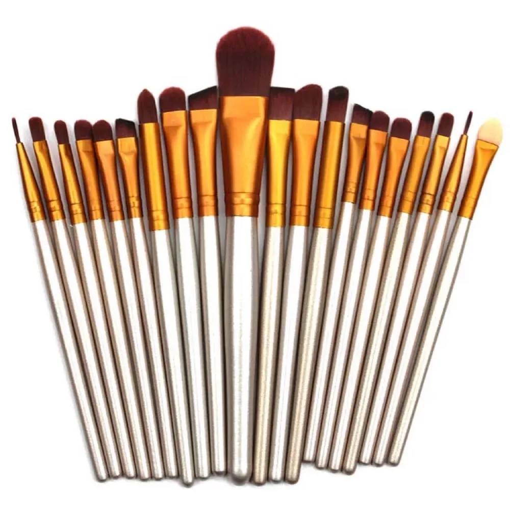 Makeup Tools Set of 20 Brushes Foundation Loose Powder Blush Eye Beginner | Красота и здоровье