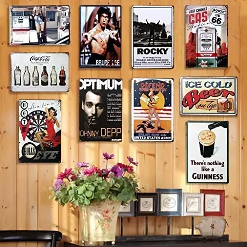 

Tin Sign XXL Motorcycle Garage Biker Sunset