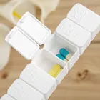 Несъемный пластиковый футляр для лекарств на 7 дней на неделю, мини-контейнер для лекарств на коробочка для пилюль контейнер