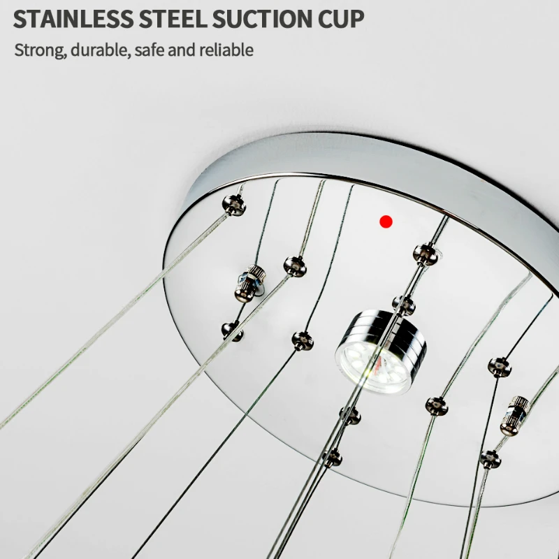 Современный роскошный круглый хрустальный подвесной светильник светодиодный