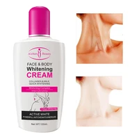 whitening body cream moisturizing nourishing even skin tone smoothing brightening oil control collagen milk skin care 120ml