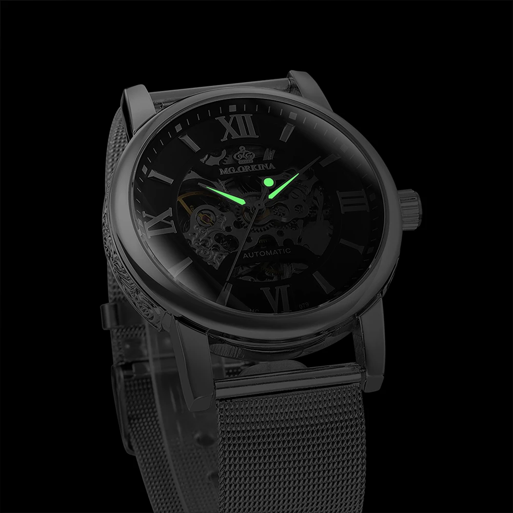 Часы наручные ORKINA Мужские автоматические брендовые Роскошные модные спортивные