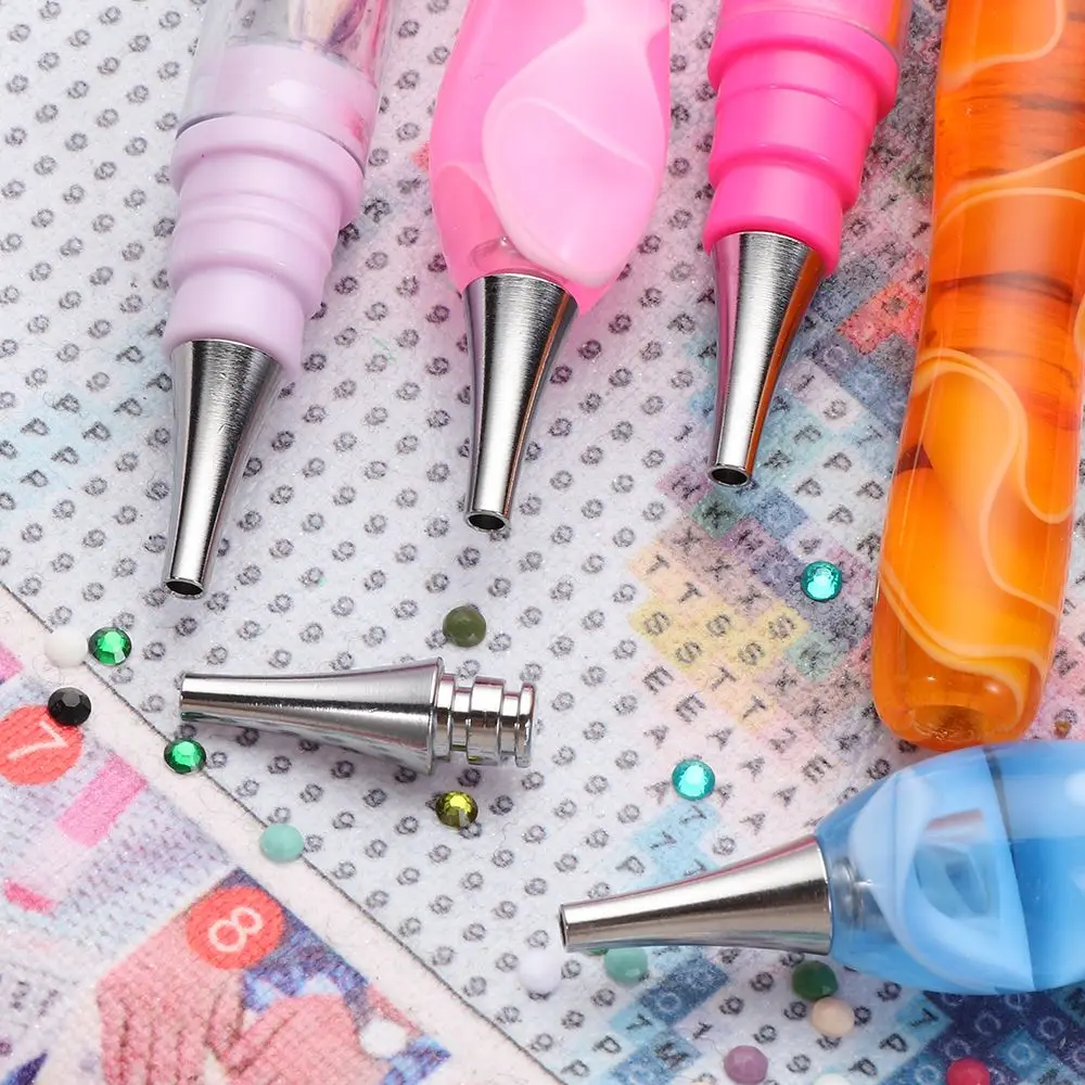 

Alloy Point Drill Pen Replacement Pen Heads Diamond Painting Pen Heads DIY Embroidery Crafts Quick Cases Tool Nail Art Pen Tips