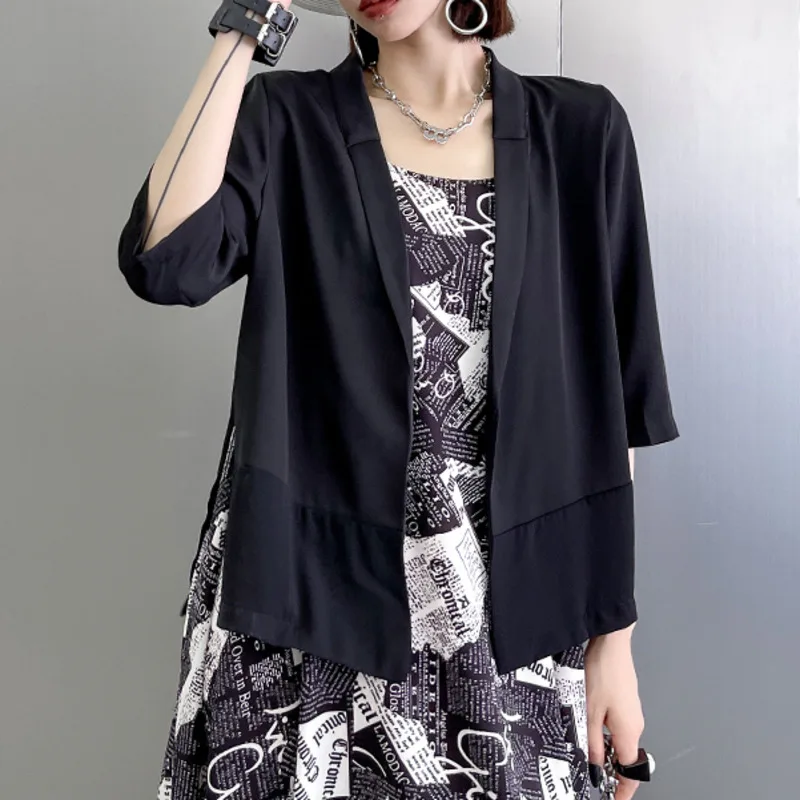 

XUXI Women Sun Protection Clothing Coat Thin, Loose And Thin Shawl Cardigan Short Coat Top Summer 2021 E2047
