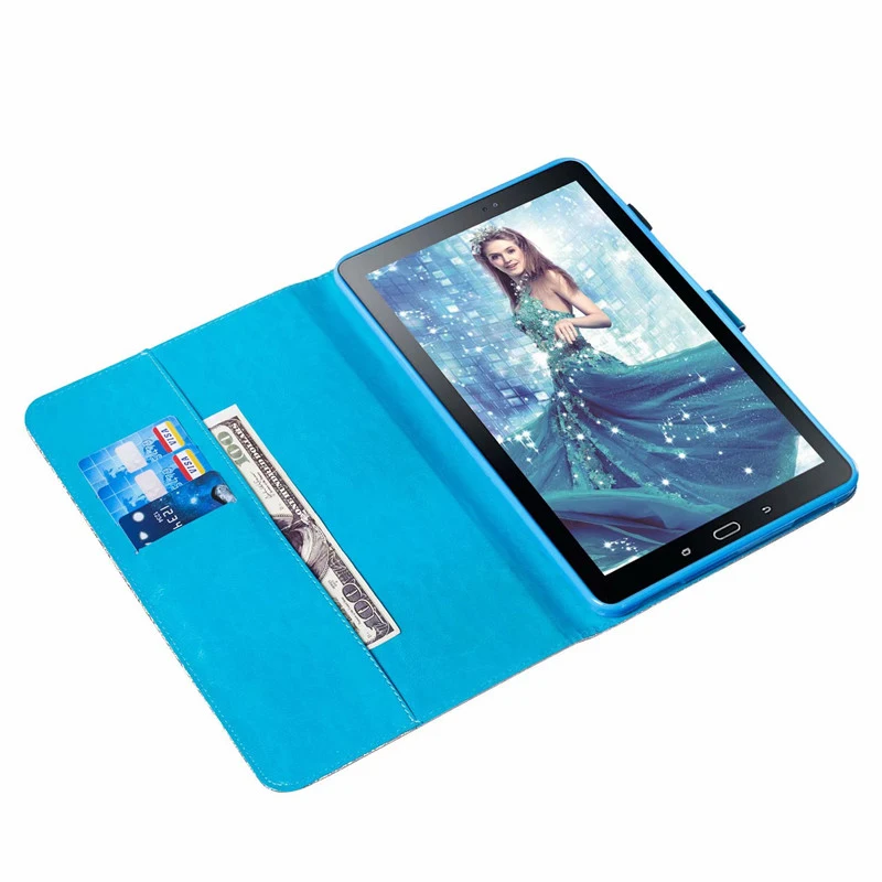 Блестящий Алмазный Единорог кожаный чехол для samsung Tab A A6 10,1 дюймов T580 T585 Магнитный флип-чехол-подставка