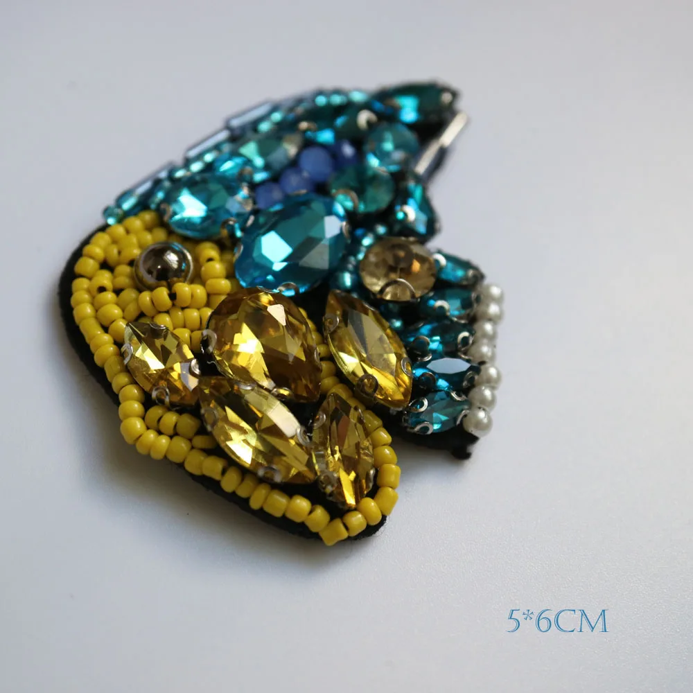 1 шт. нашивки с бусинами в виде совы и рыбок Для Одежды | Дом сад