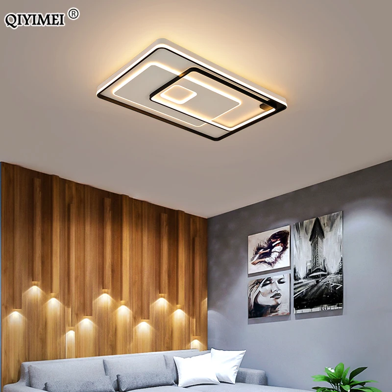

New LED Modern Ceiling Lamps Living Study Dining Room Bedroom Lights Remote Control Round Square Luminarie Home Indoor Lighting