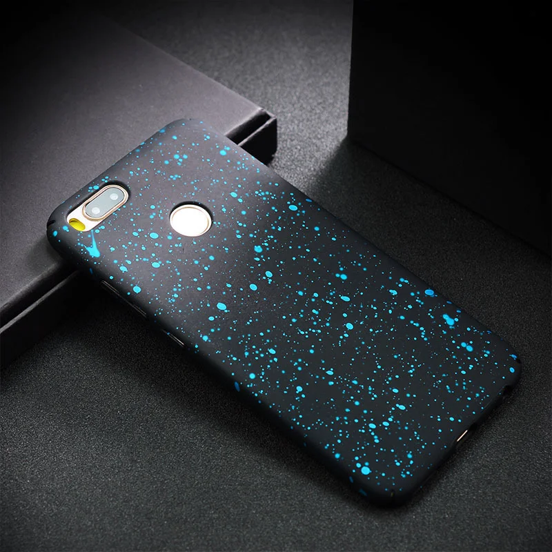 Light Blue Матовый чехол для Xiaomi mi A1 5X чехол жесткая накладка на заднюю панель 3D рельеф Звезды Чехол s для Xiaomi mi 5X mi A1 5X A1 Чехлы бамперы чехол для телефона - Цвет: Light Blue