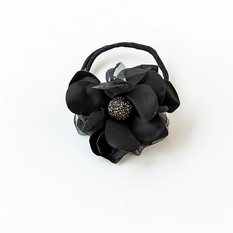 Style 1Black Для женщин дикий ободок для волос с цветами и жемчугом Магия валик для волос с бантом Кормушка Для DIY прическа; повязка для волос; делая инструменты аксессуары для волос - Цвет: Style 1Black