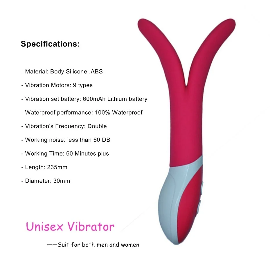 Водонепроницаемый Вибратор кролик Vibefun перезаряжаемый Массажер для точки G секс