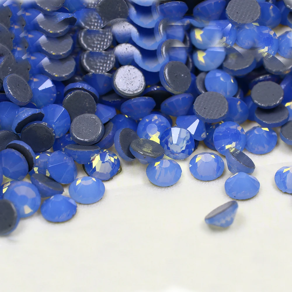 Синий опал Блестящий страз исправление хрусталя и искусственного алмаза камни