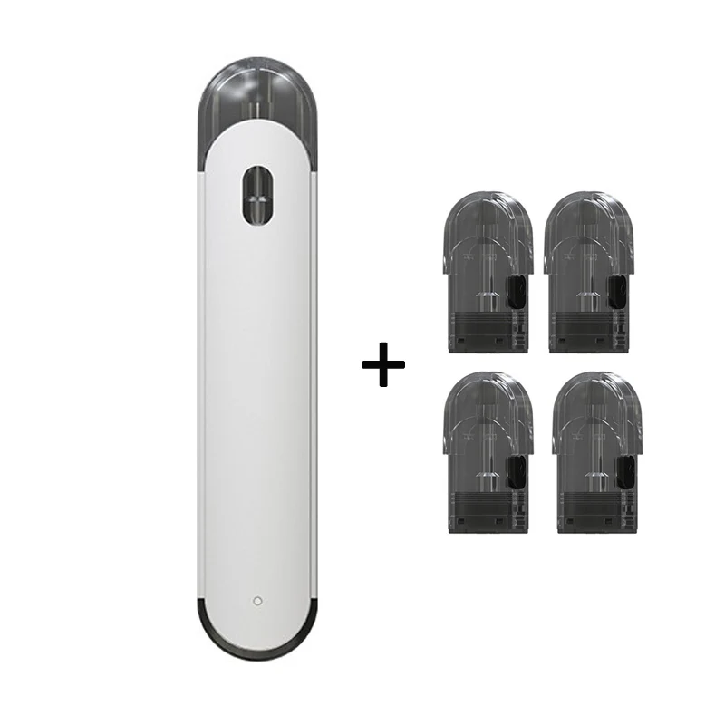 Стартовый набор Eleaf Elven Pod, аккумулятор 360 мАч с картриджем 1,6 мл, катушка Ом, электронная сигарета, испаритель - Цвет: Silver and 4 Pods