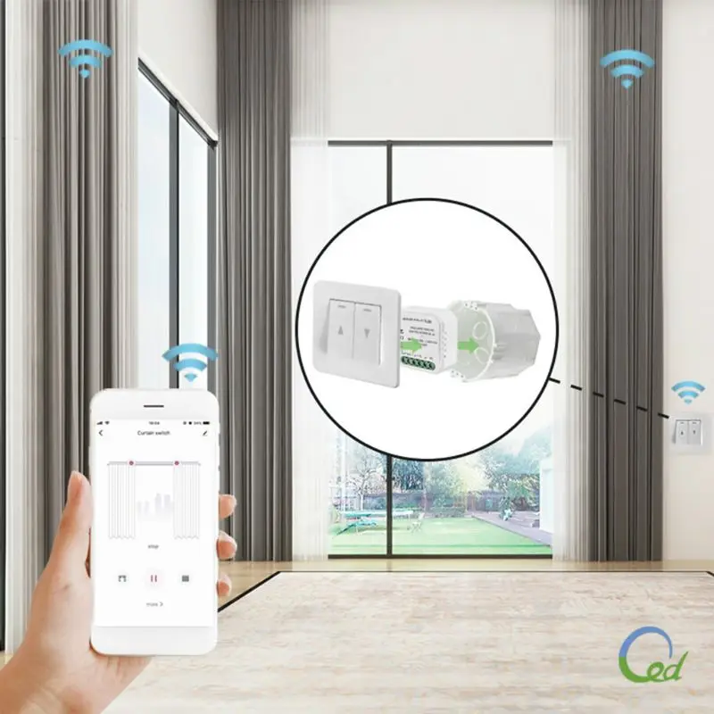 WiFi умный занавес переключатель модуль рулонные жалюзи затвор мотор приложение