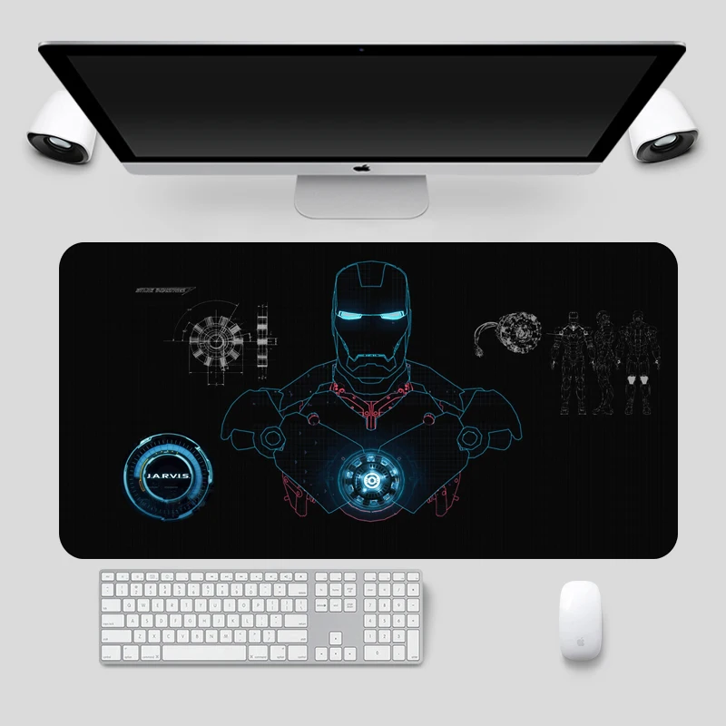 Американские Горячие фильмы коврик для мыши Железный человек дизайн диаграмма