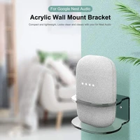 for google nest audio wall mount holder acrylic stand bracket space saving desktop holder for google nest audio smart speaker