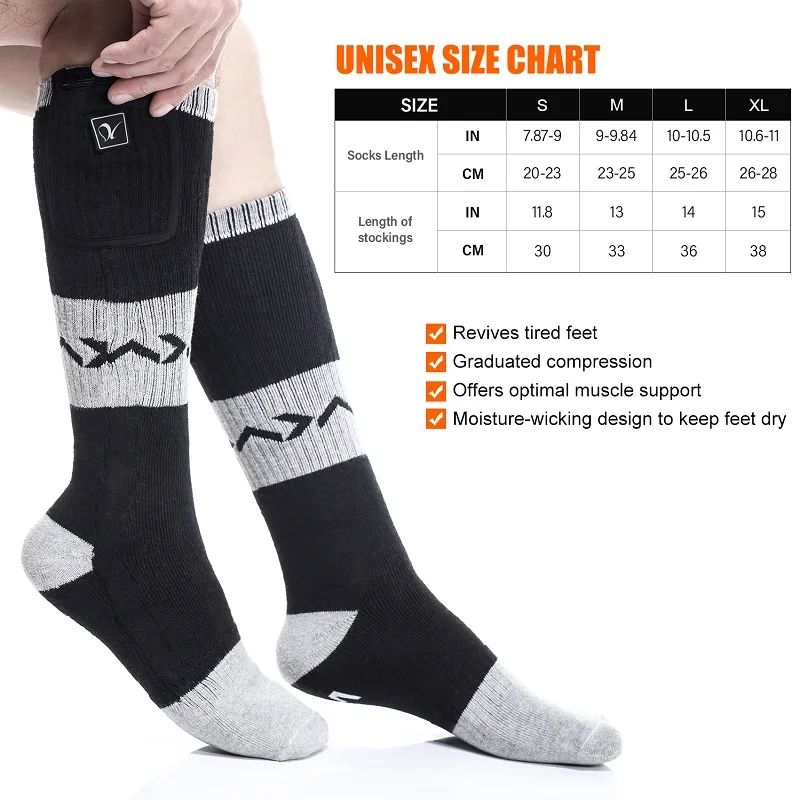 Спасательные зимние лыжные теплые носки для мужчин гетры ног женские хлопковые с