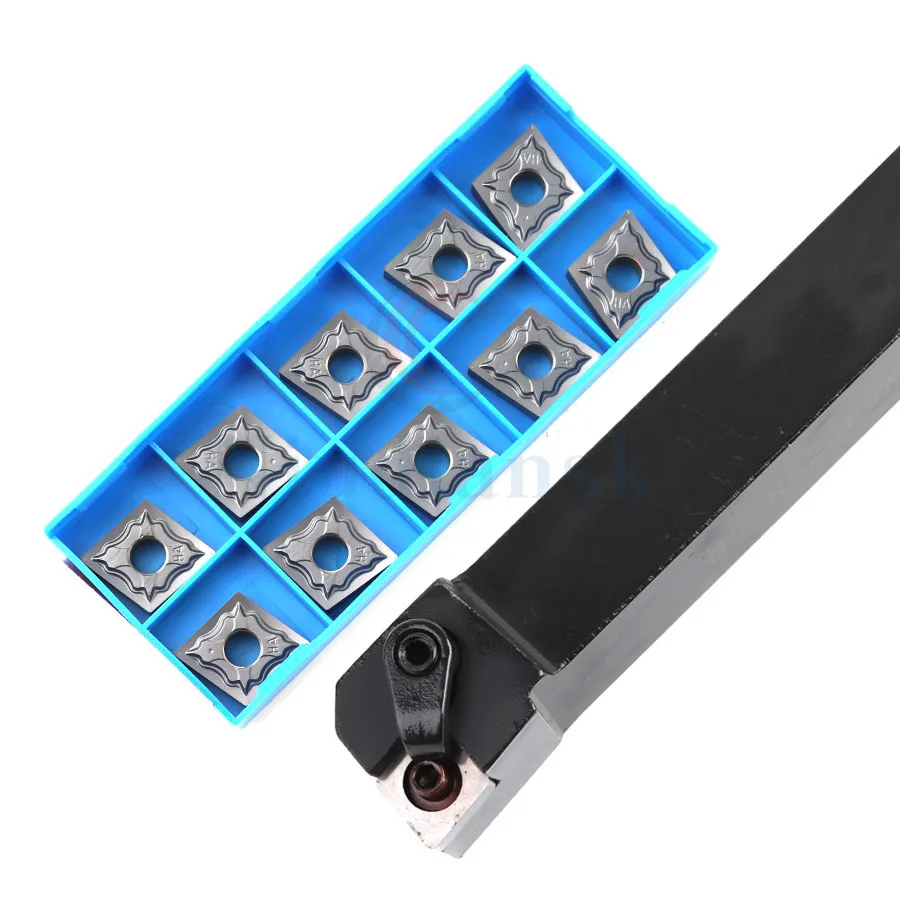 

MCLNR2020K12 MCLNL2525M12 95° External Turning tools holder 1pc+10pcs CNMG120402 Carbide CNC lathe turning inserts for aluminum