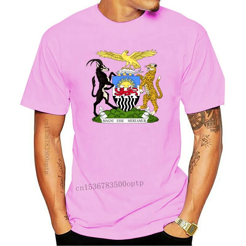 

New Coat Of Arms Of The Federation Of Rhodesia And Nyasaland Flag T-shirt For Men Plus Size 5XL Group Shirt