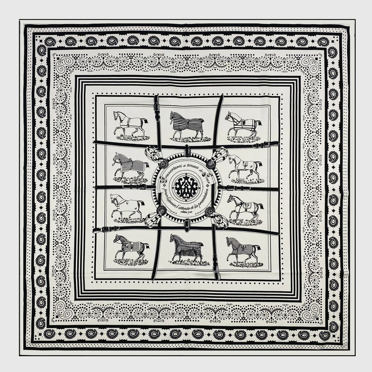 Шелковый квадратный шарф