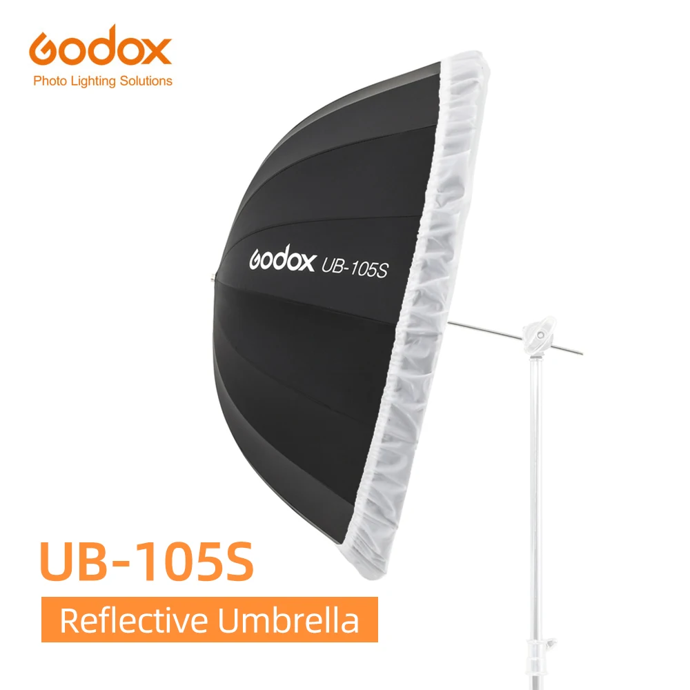 Godox UB-105S 41 дюймов 105 см параболический черный светоотражающий Зонт студийный