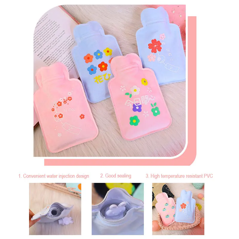 1 шт. милый мультяшный портативный ручной теплый горячий 200 мл сумка для воды рук и