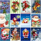 Алмазная живопись сделай сам 5d, рождественское животное, Санта-Клаус, Набор для вышивки крестиком, печать, Рождественское украшение для дома, подарки ручной работы