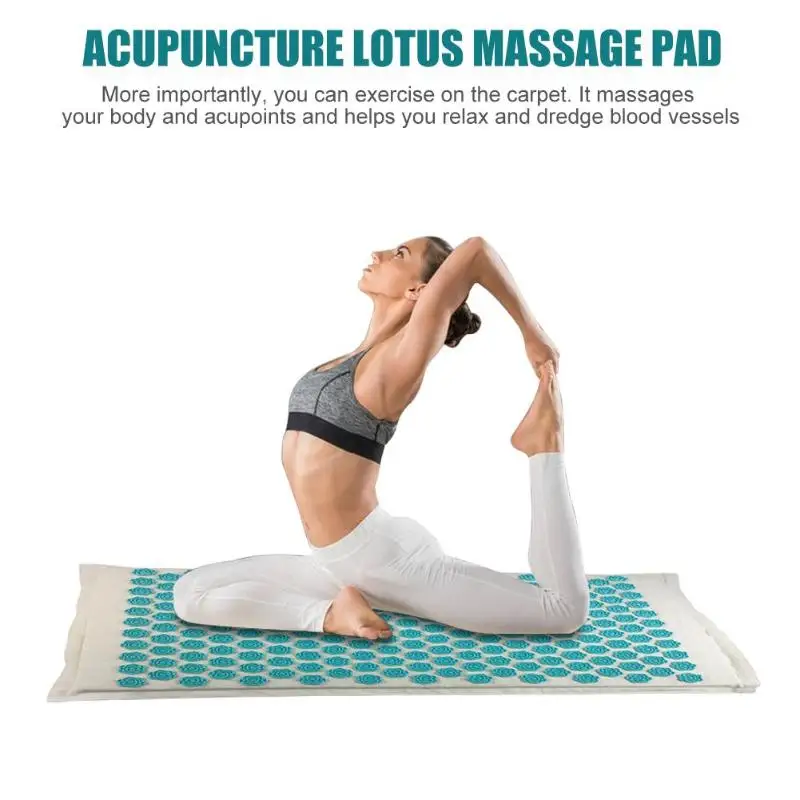 Массажер для акупрессуры коврик расслабления снятие стресса натяжение тела йоги ABS подушка с кисточками