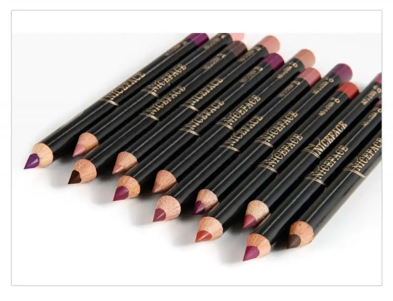 12 цветов карандашей для губ матовая помада ручка водостойкая Стойкая подводка