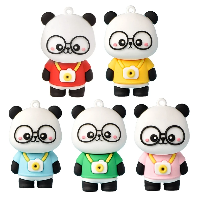 

W3JF Mini Panda Cute Keychain Charms Key Chains Bag Purse Pendant Key Holder Couples