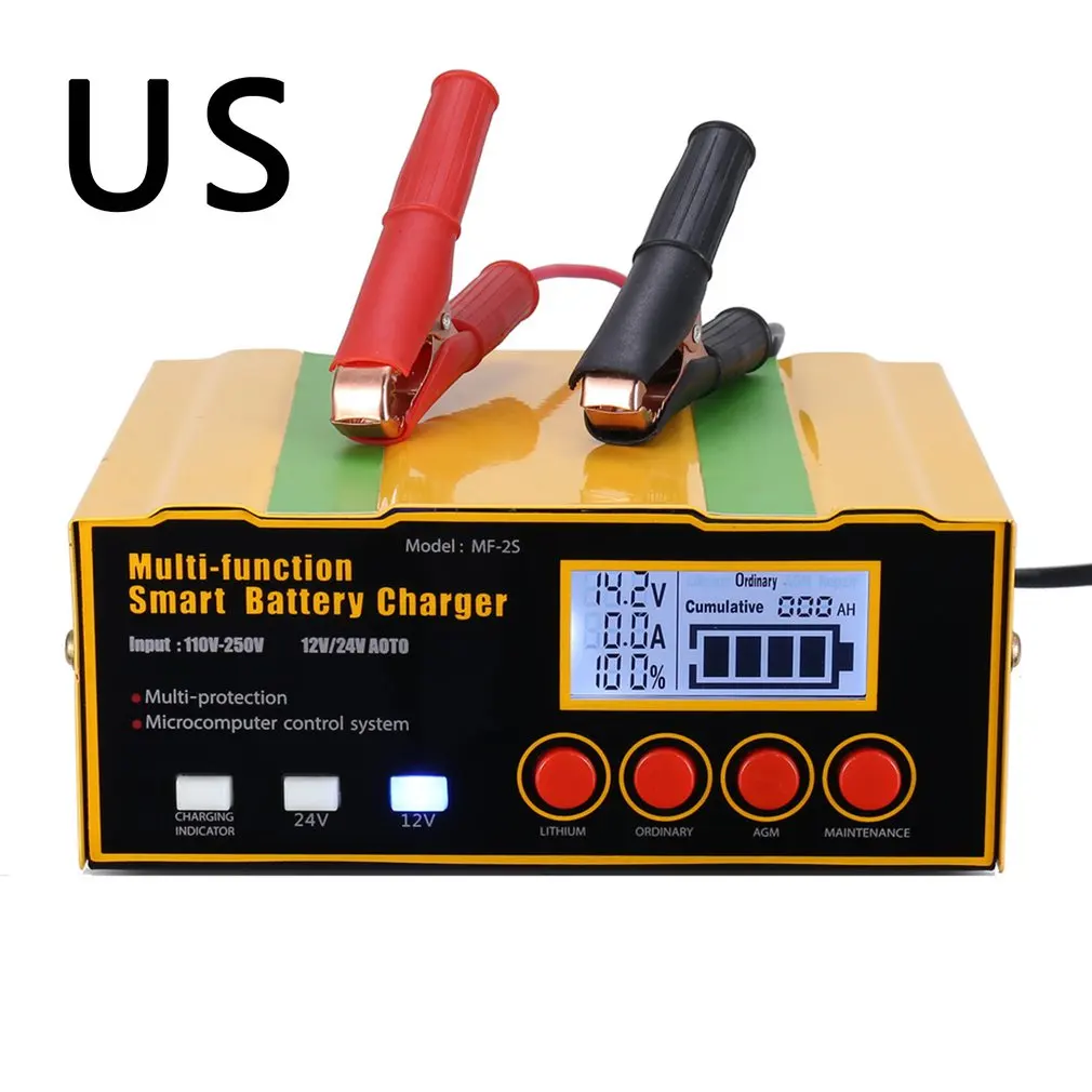 

Автомобильное зарядное устройство для аккумуляторов 12 В 24 в мощный старт-стоп аккумулятор Многофункциональный Автоматический Интеллектуа...