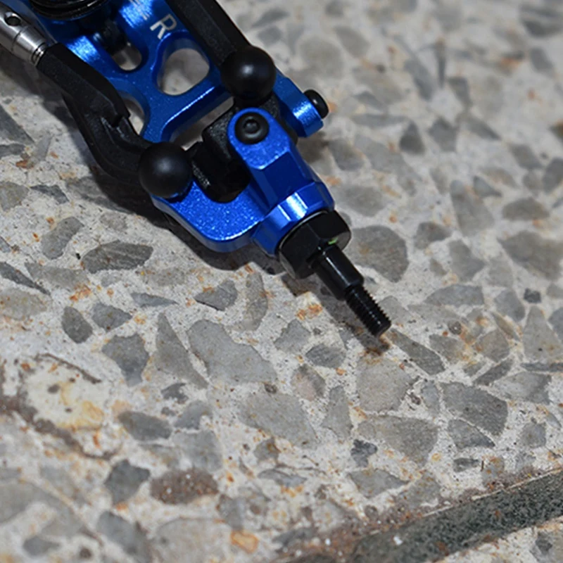 

2 Set RC Car Part: 1 Set Metal Front Steering Cup Knuckle & 1 Set Stainless Steel Pull Rod Tie Rod