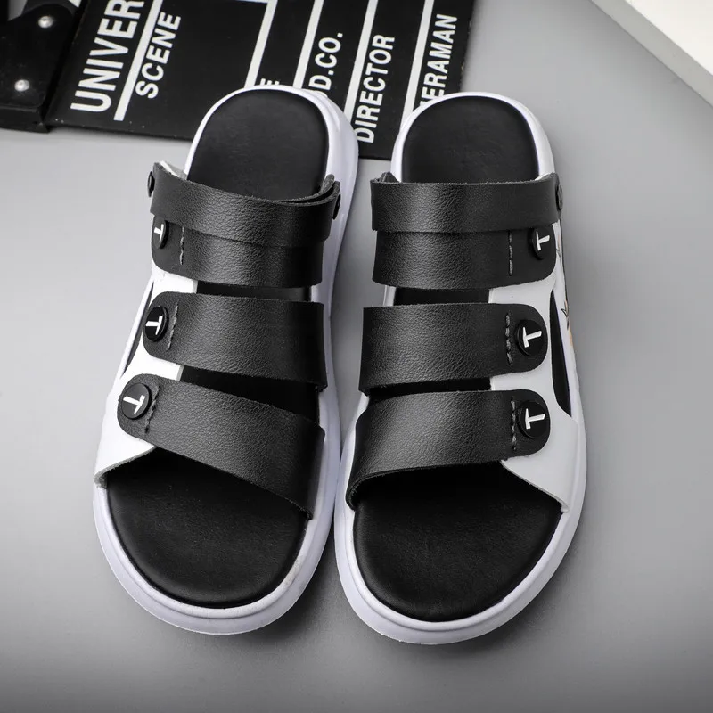 

High Quality Shoes For Men Soft Simplicity Non-slip Indoor Slippers Men's Sandals Flat Take A Shower Famous Brand Outdoor Light