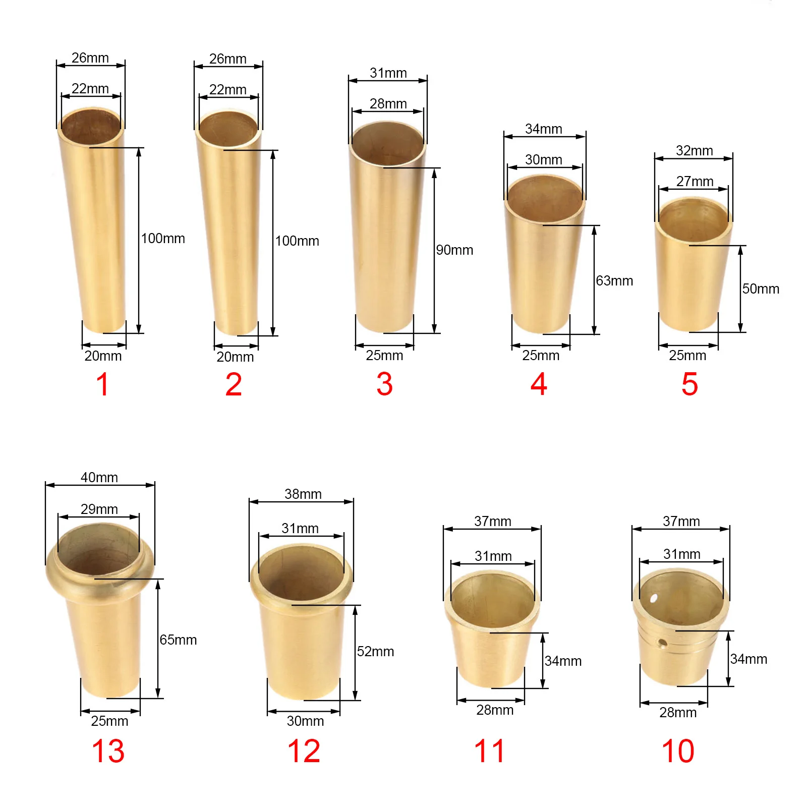 Латунные наконечники на ножки мебели - 96 фото