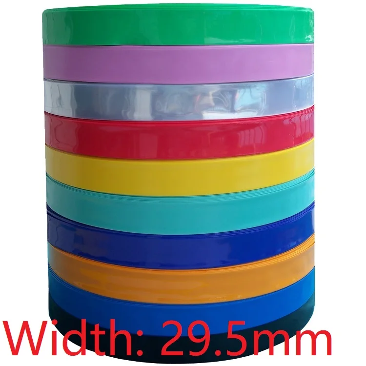 Ширина 29 5 мм (диаметр 18 мм) 18650 Lipo Battery Wrap PVC термоусадочная трубка изолированный