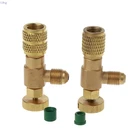 Клапан для фтора R410 R22, комплект из 2 предметов, предохранительный клапан 14 для кондиционирования воздуха, хладагента, предохранительный адаптер Y98B