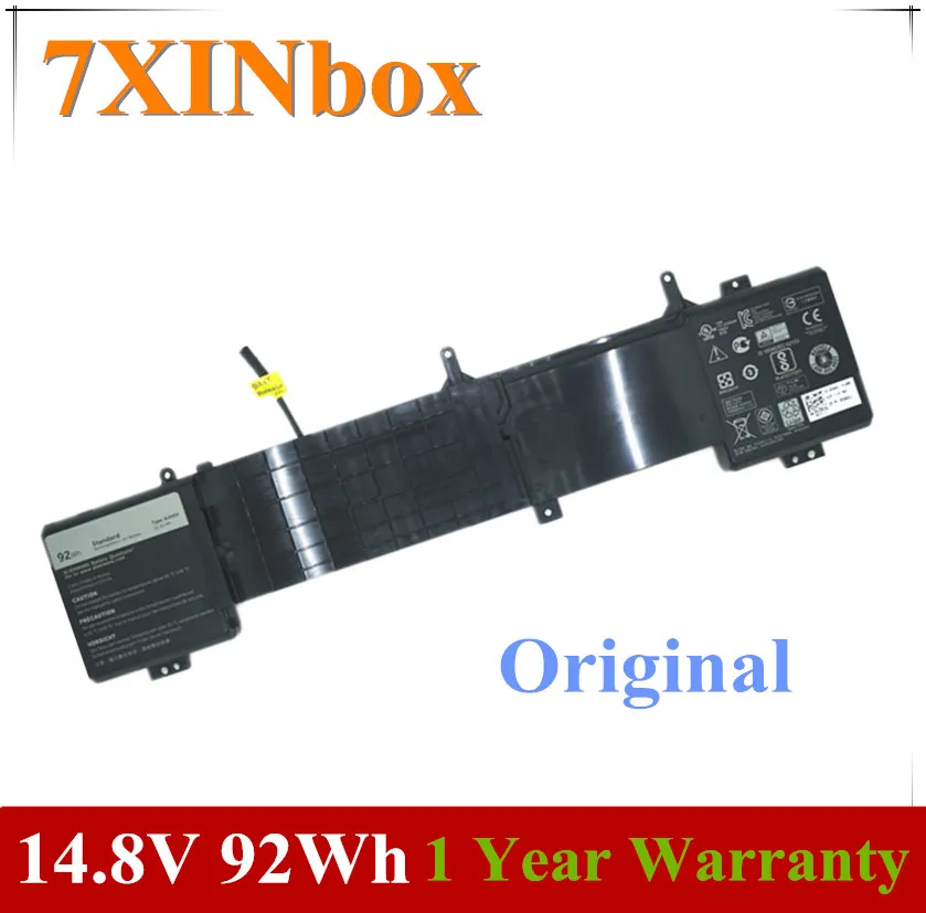 

7xinbox 14,8 V 92wh оригинальный 6jhdv YKWXX 5046J Аккумулятор для ноутбука Dell Alienware 17 R2 R3 батарея ноутбука Tablet 8 Cells