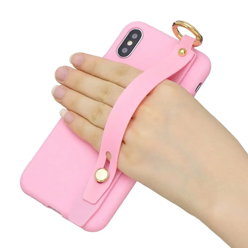 Для iPhone XS MAX простой однотонный Шикарный чехол с подставкой из матового ТПУ