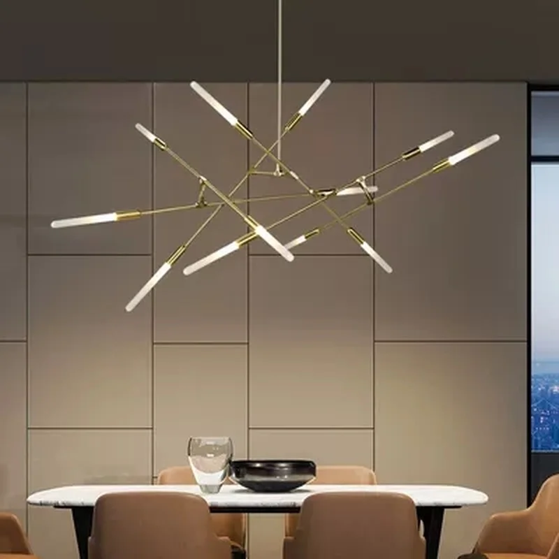 Люстра для скандинавского дерева освещение гостиной спальни ресторана ветка